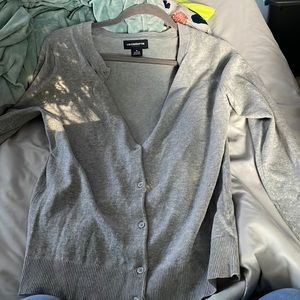 Gray cardigan